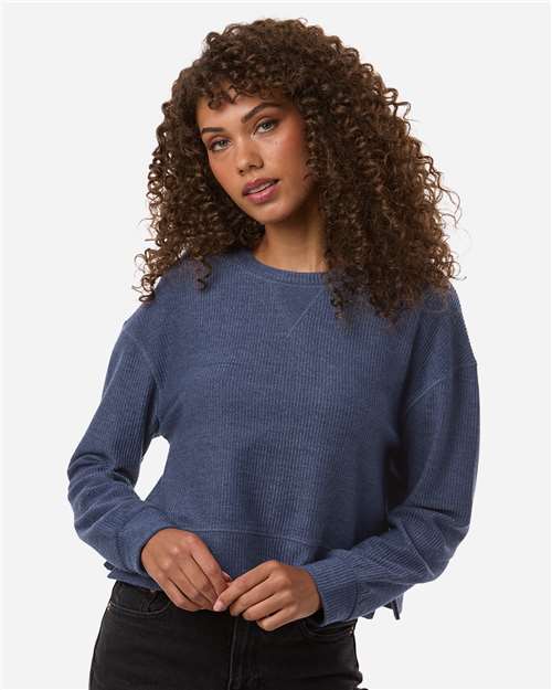 Boxercraft-BW5102-Women's Ribbed Knit Cropped Boxy Crew - Image 12