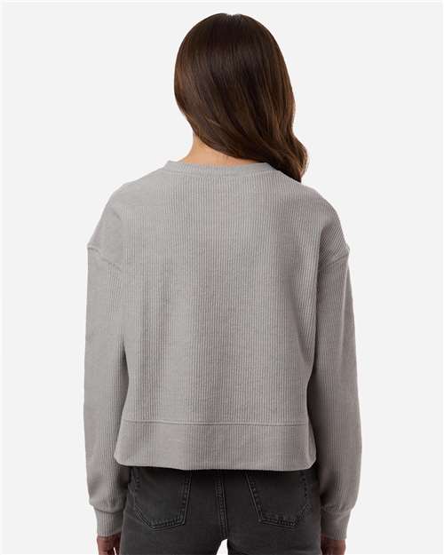 Boxercraft-BW5102-Women's Ribbed Knit Cropped Boxy Crew - Image 17