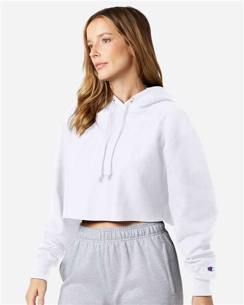 Champion-RW01W-Women's Reverse Weave® Hooded Cropped Sweatshirt - Image 12