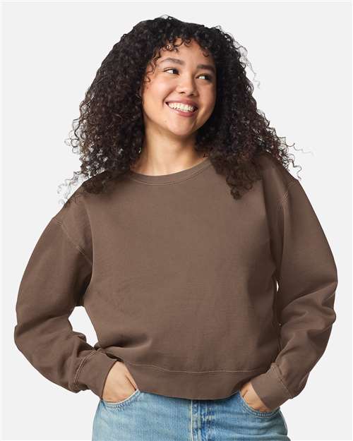 Comfort Colors-1566L-Women's Garment-Dyed Mid-Length Crewneck Sweatshirt - Image 10