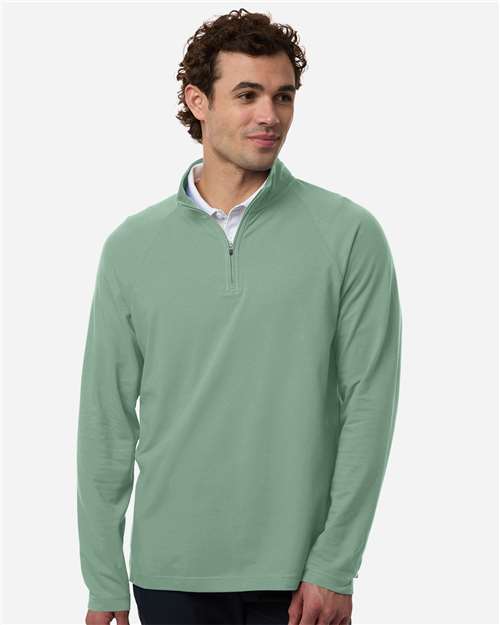 Devon & Jones-DG402-Men's Seaton Pebble Textured Quarter-Zip Pullover - Image 6