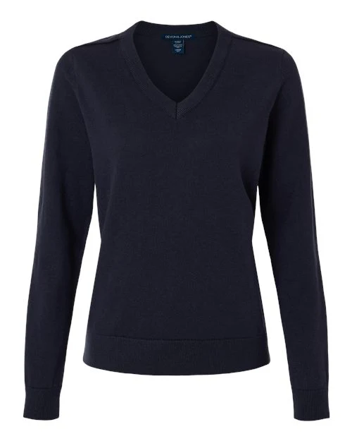 Devon & Jones-DG445W-Women's New Classics V-Neck Sweater - Image 4