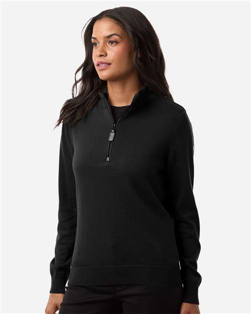 Devon & Jones-DG446W-Women's New Classics Quarter-Zip Sweater - Image 6