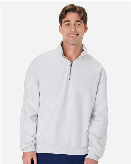 Hanes-OG900-Men's Beefy® Sweats Premium Heavyweight Quarter-Zip Sweatshirt - Image 5