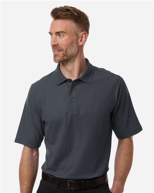 Harriton-M105T-Men's Tall Maverick CVC Pique Polo - Image 11