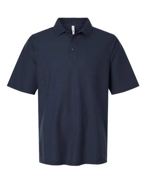 Harriton-M105T-Men's Tall Maverick CVC Pique Polo - Image 4