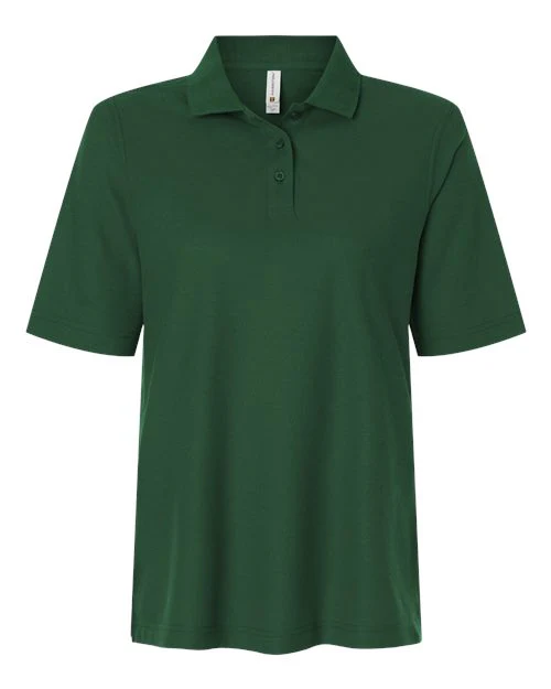 Harriton-M105W-Women's Maverick CVC Pique Polo - Image 4