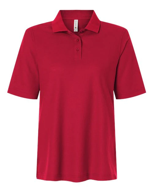 Harriton-M105W-Women's Maverick CVC Pique Polo - Image 8