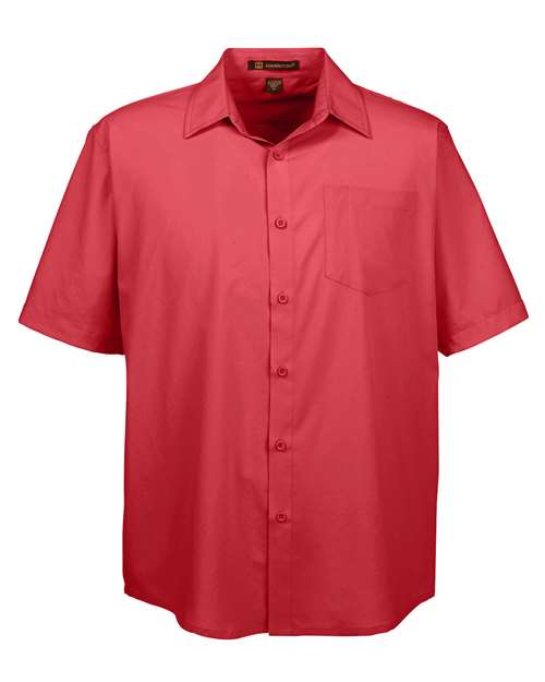 Harriton-M610S-Men's Paradise Short Sleeve Performance Shirt - Image 3