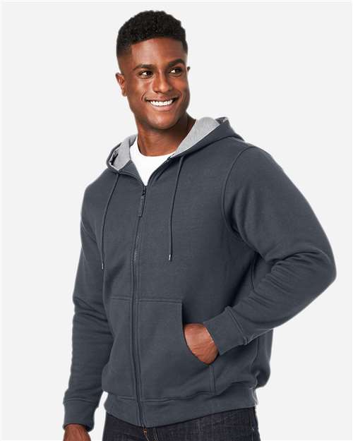 Harriton-M711T-Unisex Tall ClimaBloc™ Lined Heavyweight Hooded Sweatshirt - Image 10