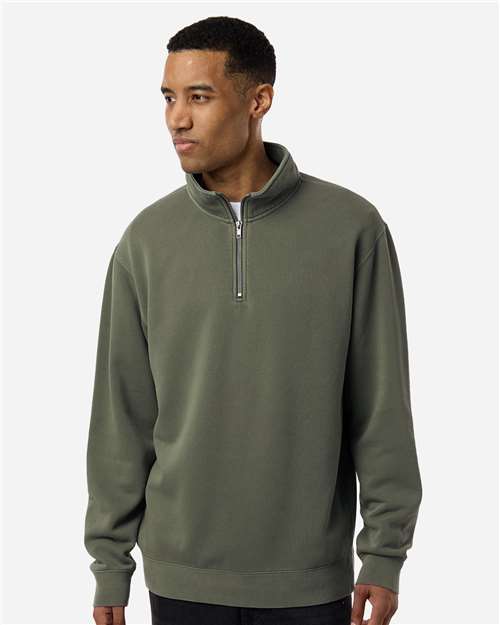 Independent Trading Co.-PRM4600QZ-Unisex Pigment-Dyed Quarter-Zip Pullover - Image 7