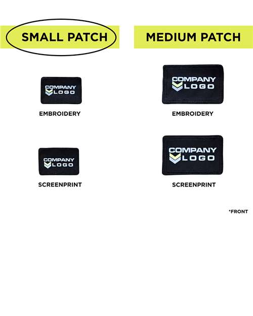 MERET-SPBK10-Small Blank Black Patch - Qty 10 - Image 4