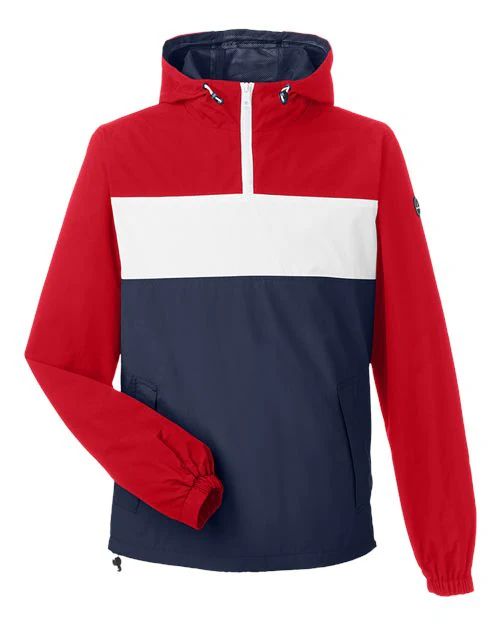 Nautica-N17174-Unisex Windward Anorak Hooded Quarter-Zip Jacket - Image 4