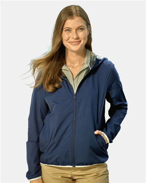 Nautica-N17927-Women's Stillwater Hooded Windbreaker