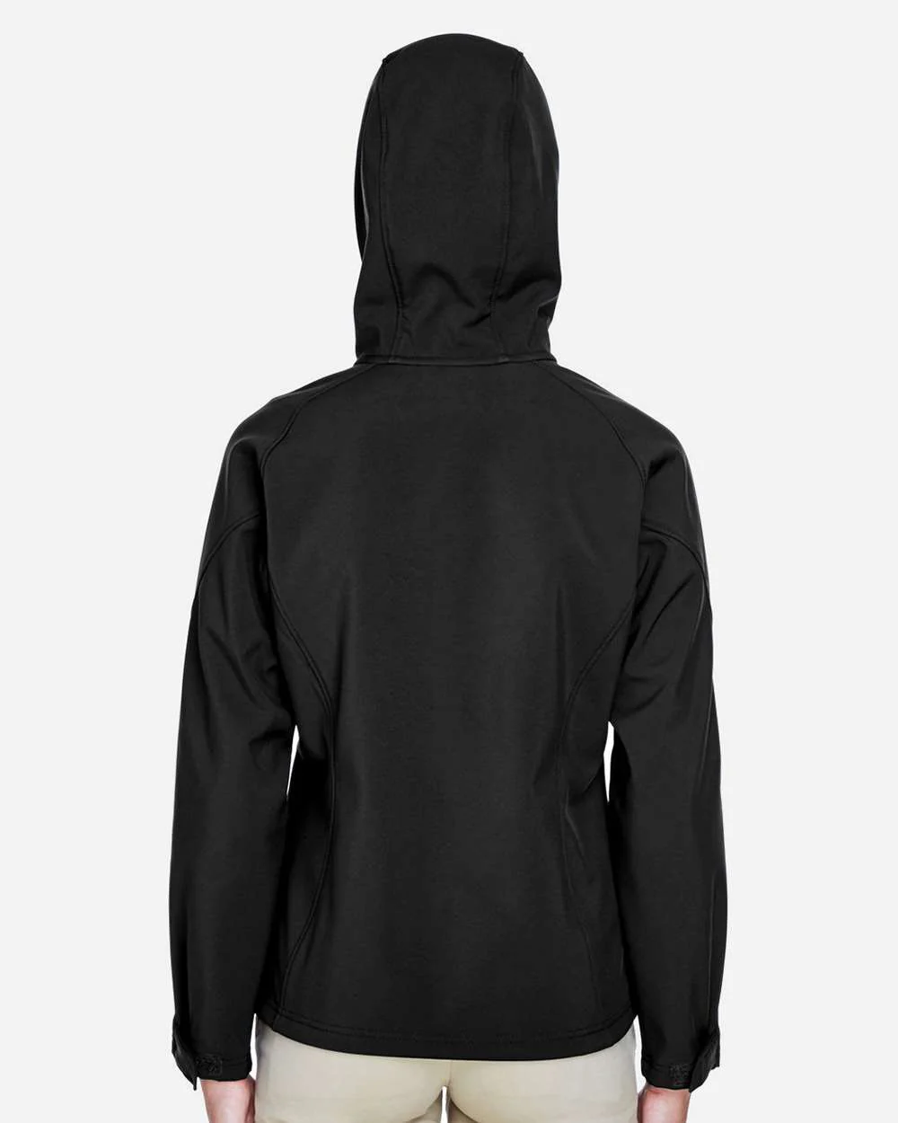 North End-78166-Women's Prospect Two-Layer Fleece Bonded Soft Shell Hooded Jacket - Image 6