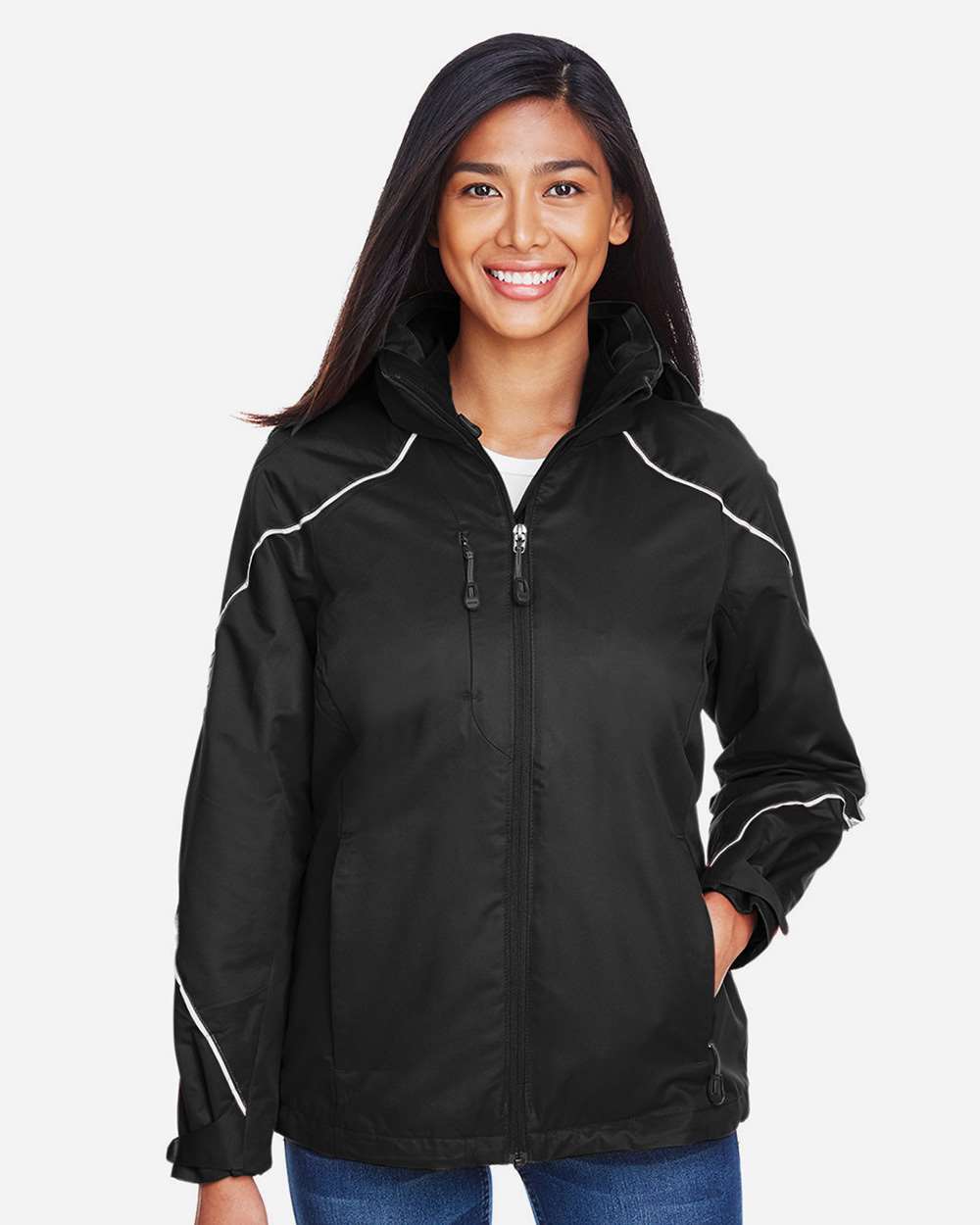 North End-78196-Women's Angle 3-in-1 Jacket with Bonded Fleece Liner - Image 4