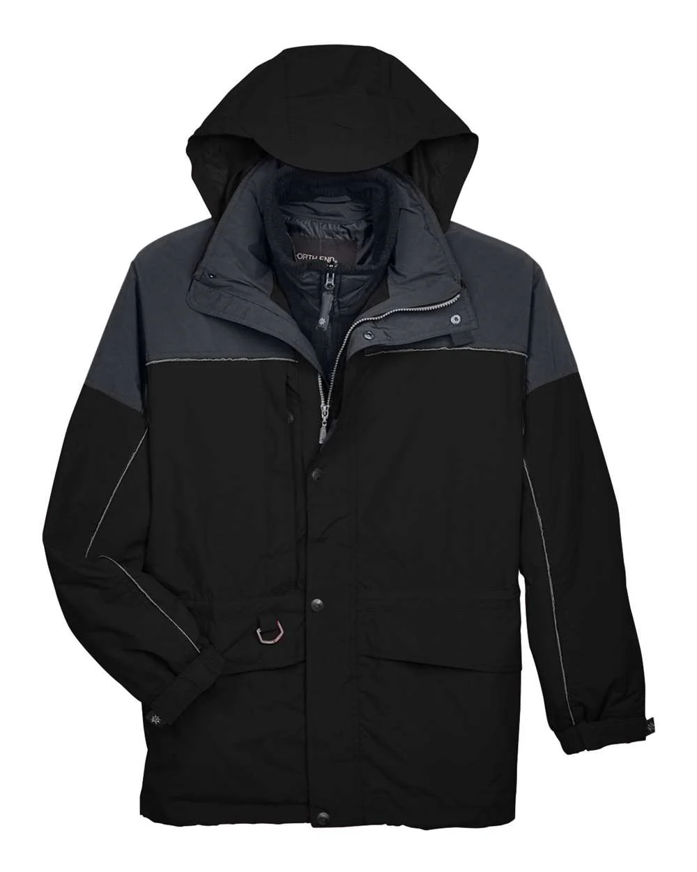 North End-88006-Men's 3-in-1 Two-Tone Parka - Image 2