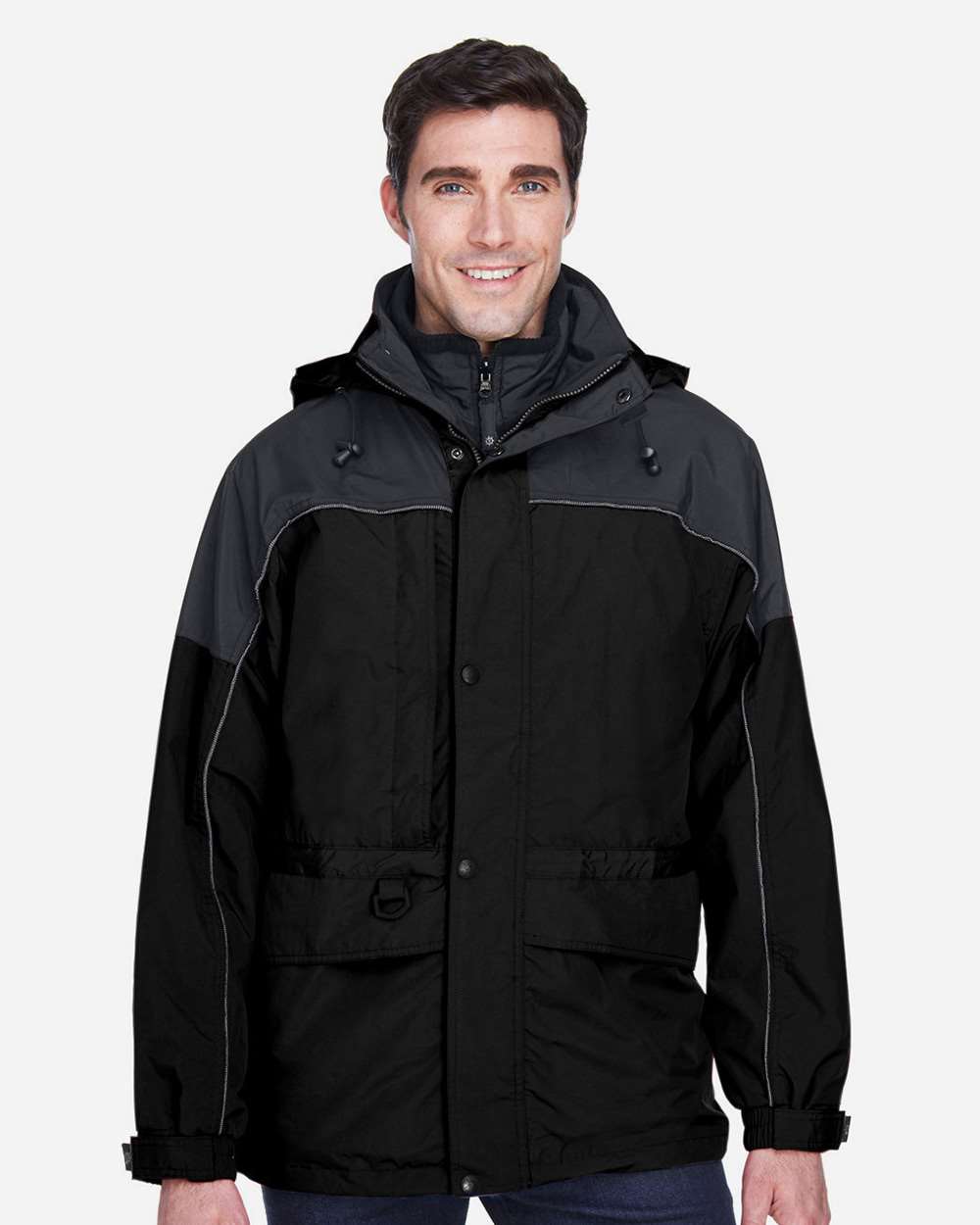 North End-88006-Men's 3-in-1 Two-Tone Parka - Image 4