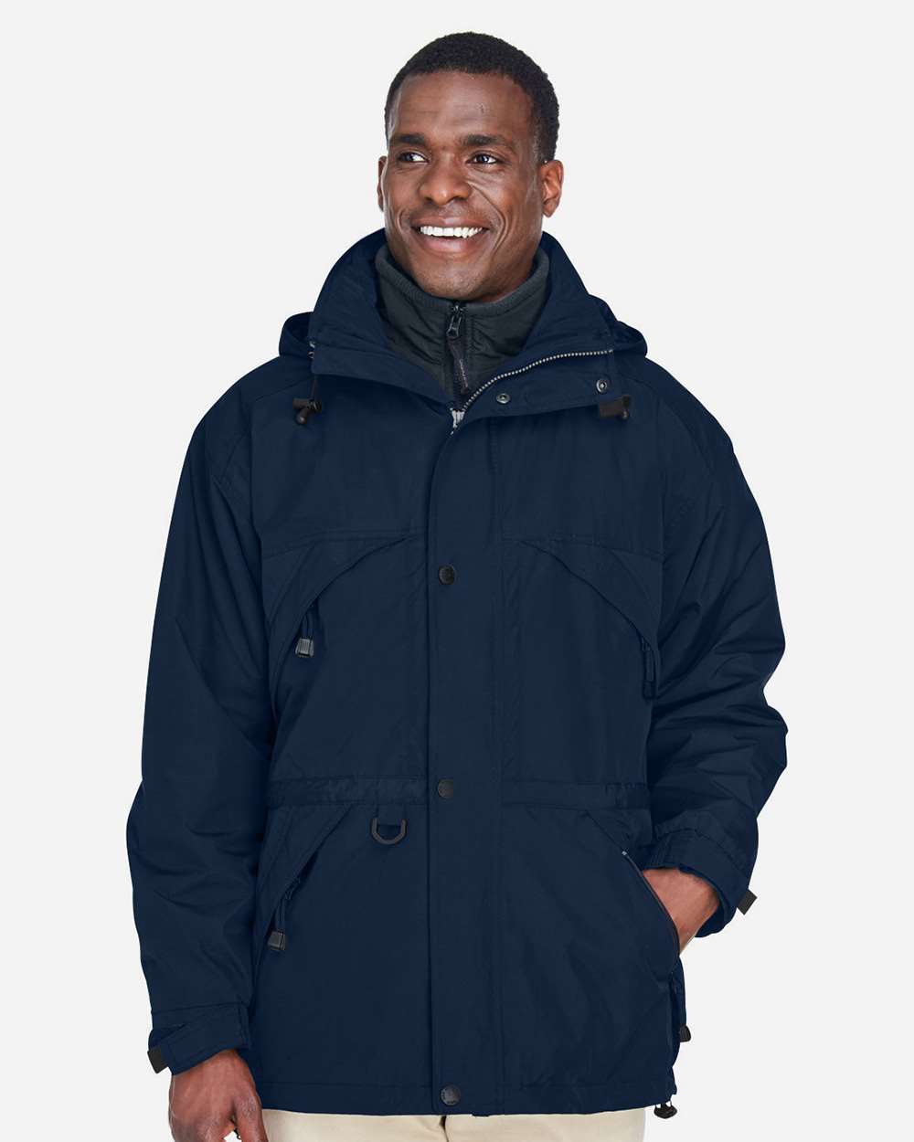 North End-88007-Men's 3-in-1 Parka with Dobby Trim - Image 9