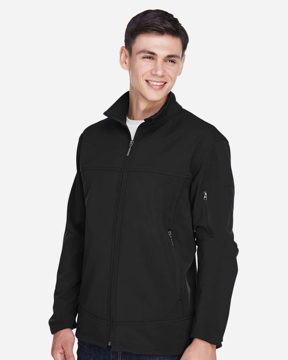 North End-88099-Men's Three layer Fleece Performance Soft Shell Jacket - Image 5