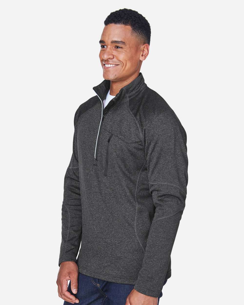 North End-88175-Men's Catalyst Performance Fleece Quarter-Zip Pullover - Image 10