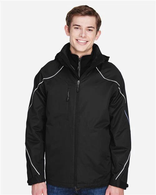 North End-88196-Men's Angle 3-In-1 Jacket with Bonded Fleece Liner - Image 13