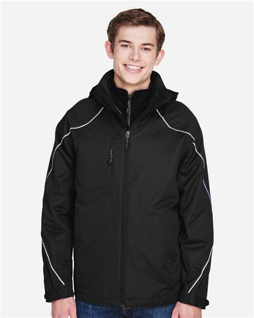 North End-88196-Men's Angle 3-In-1 Jacket with Bonded Fleece Liner - Image 14