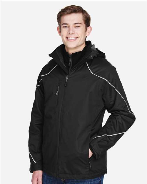 North End-88196-Men's Angle 3-In-1 Jacket with Bonded Fleece Liner - Image 15