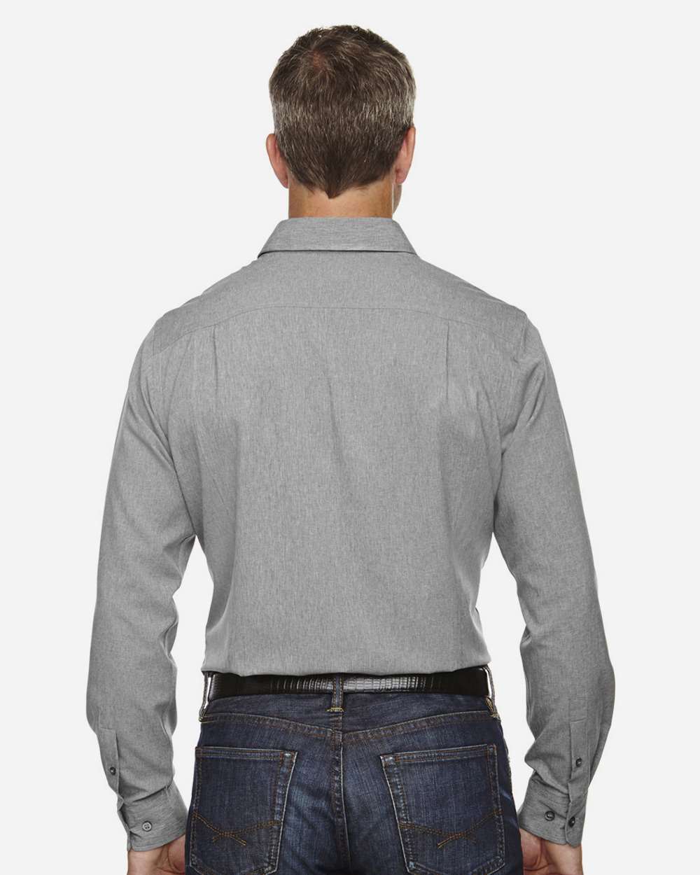 North End-88802-Men's Melange Performance Shirt - Image 7