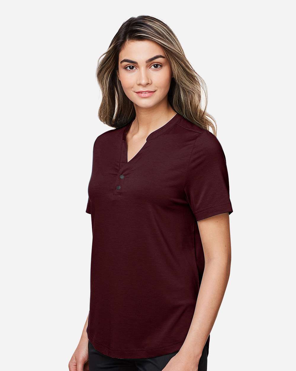 North End-NE100W-Women's JAQ Snap-Up Stretch Performance Polo - Image 10