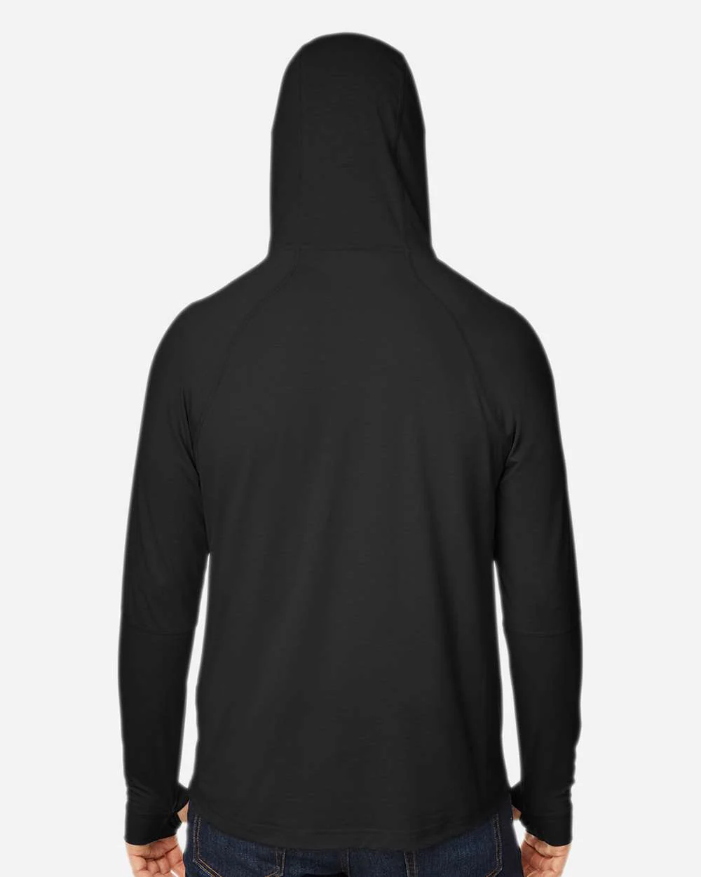 North End-NE105-Unisex JAQ Stretch Performance Hooded Long Sleeve T-Shirt - Image 7
