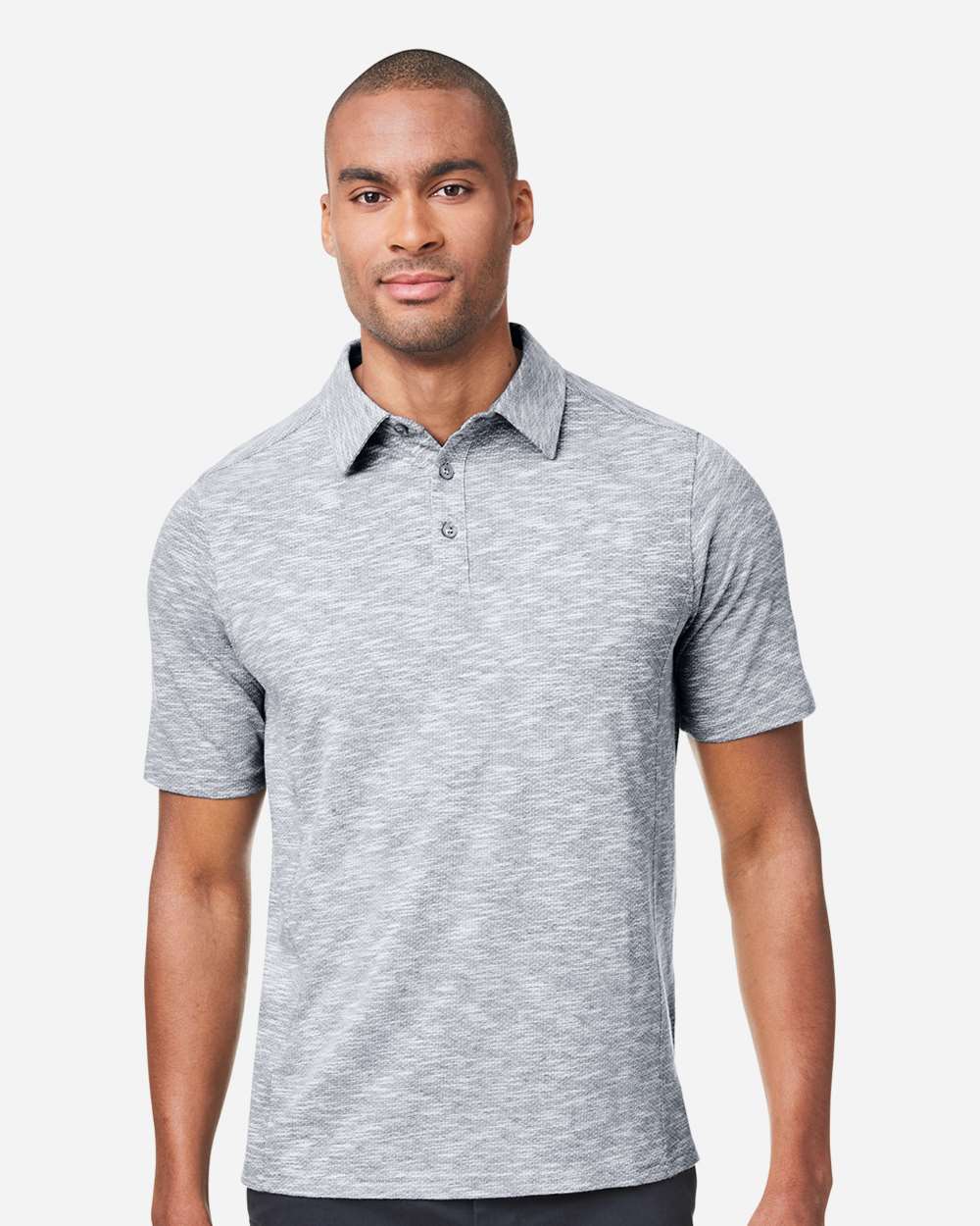 North End-NE115-Men's Eclipse Jacquard Polo - Image 5