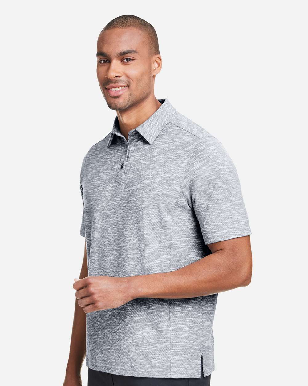North End-NE115-Men's Eclipse Jacquard Polo - Image 6