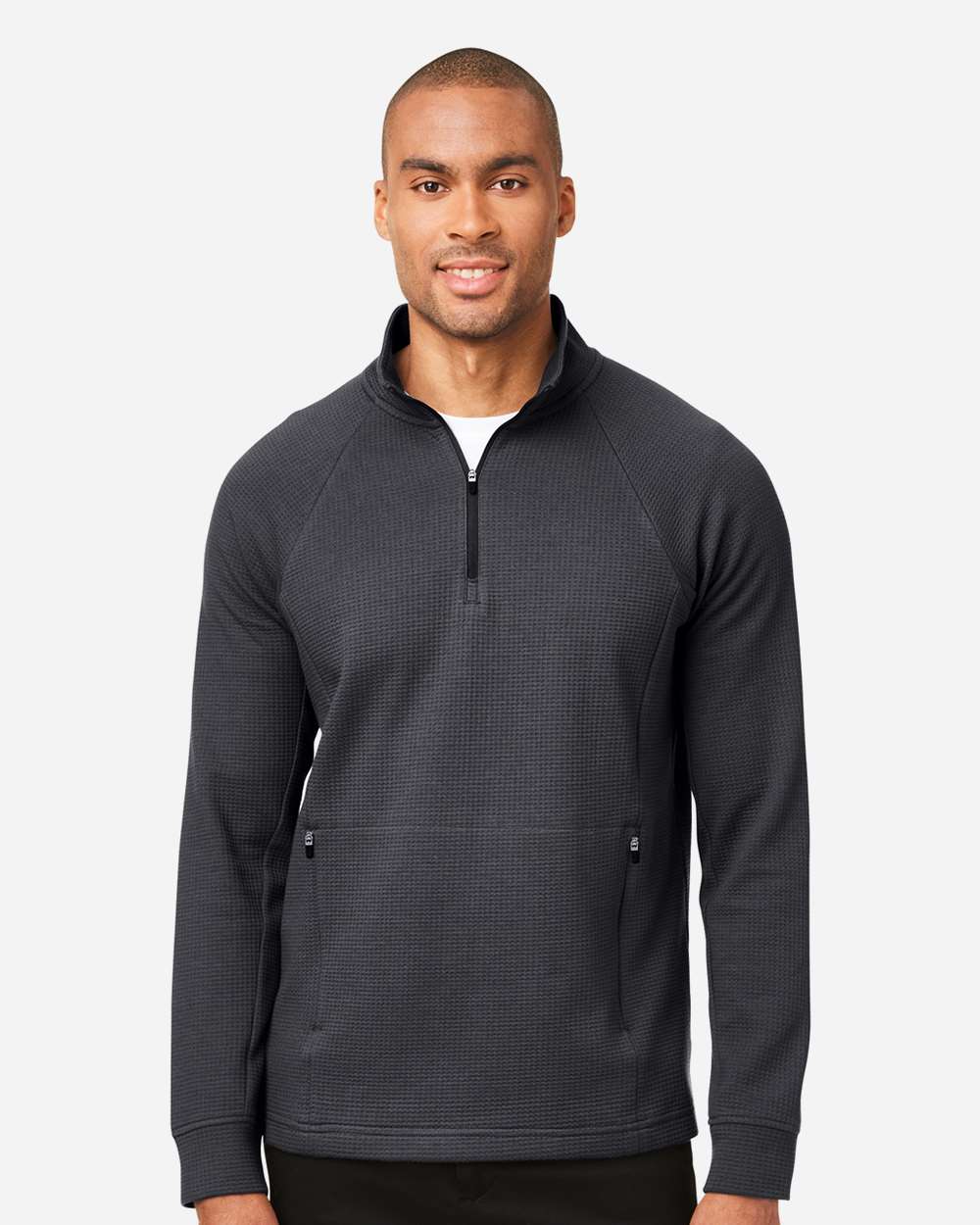 North End-NE200-Men's Rhythm Waffle Quarter-Zip Pullover - Image 11