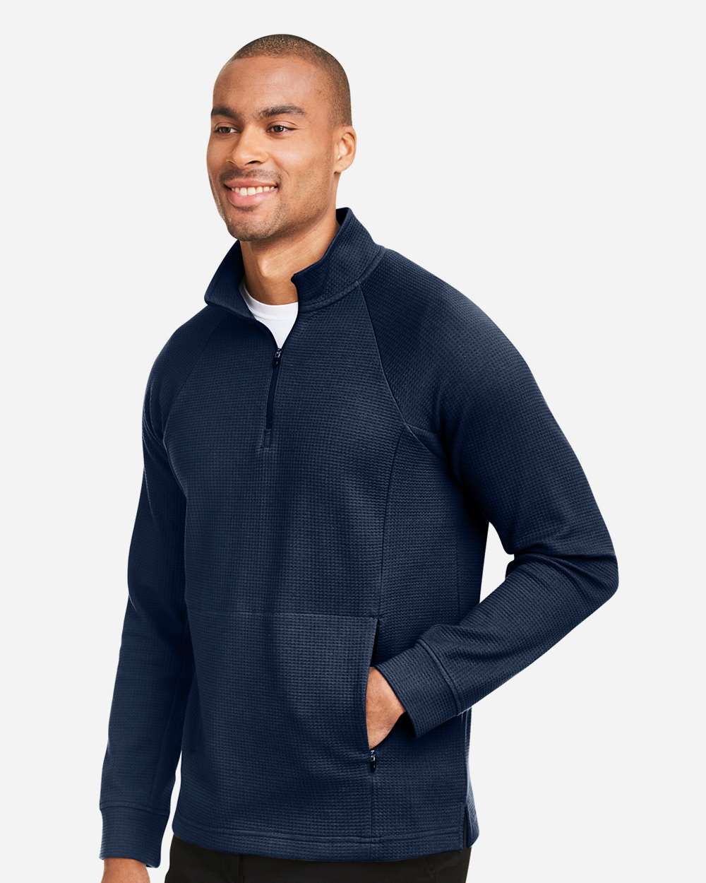 North End-NE200-Men's Rhythm Waffle Quarter-Zip Pullover - Image 18