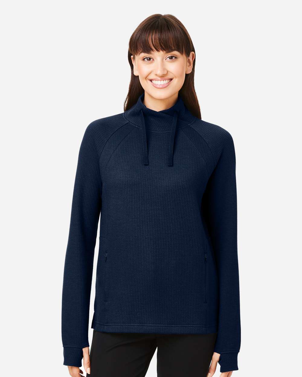 North End-NE200W-Women's Rhythm Waffle Pullover - Image 17