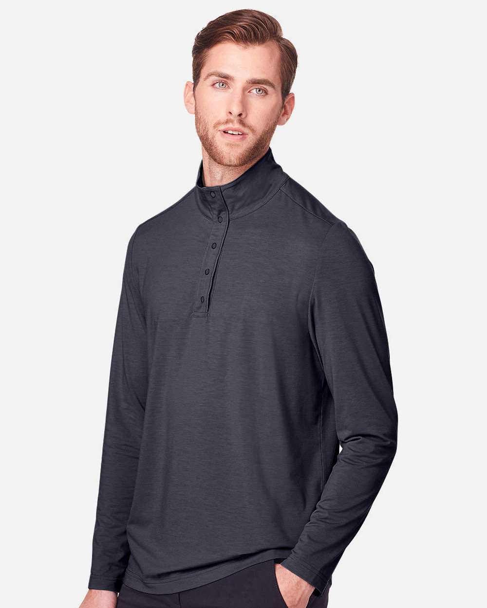 North End-NE400-Men's JAQ Snap-Up Stretch Performance Pullover - Image 15