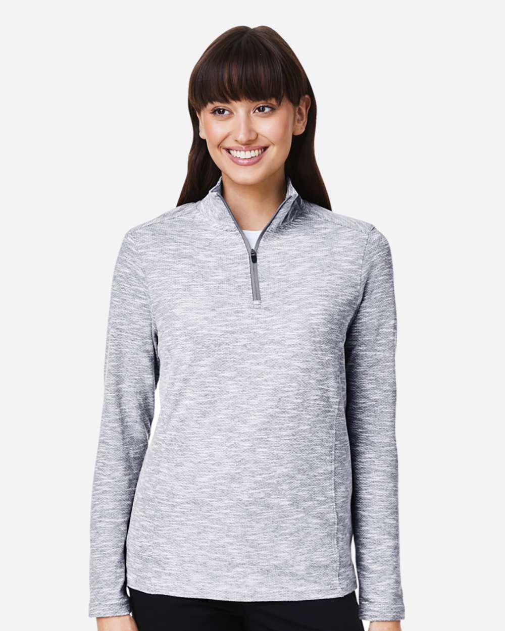 North End-NE415W-Women's Eclipse Jacquard Quarter-Zip Pullover - Image 23