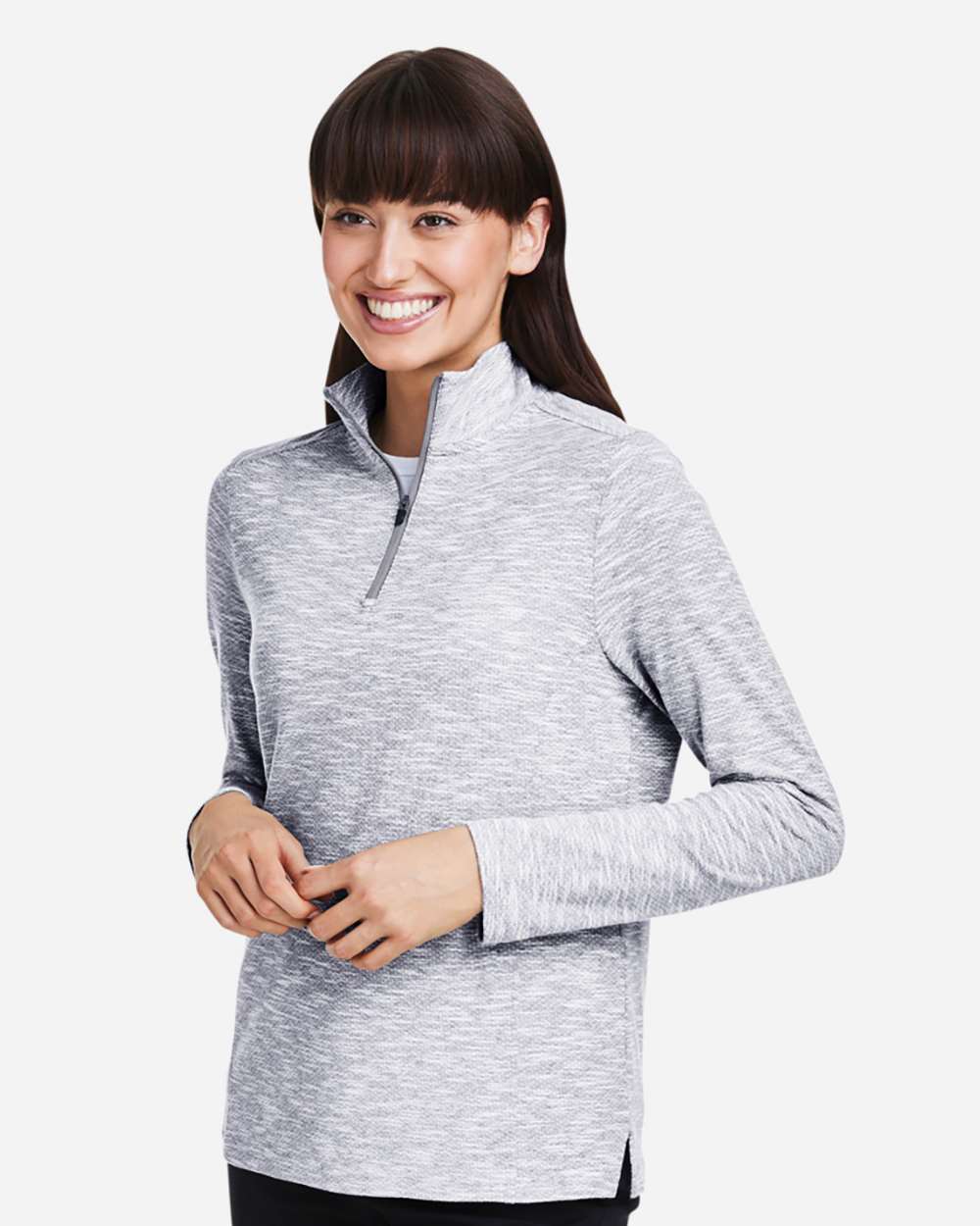 North End-NE415W-Women's Eclipse Jacquard Quarter-Zip Pullover - Image 24