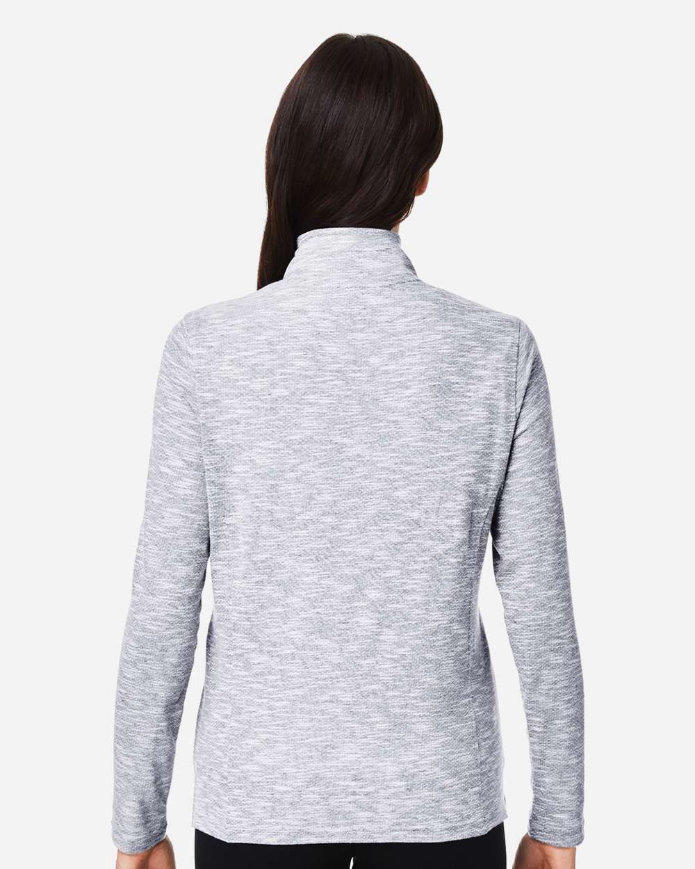 North End-NE415W-Women's Eclipse Jacquard Quarter-Zip Pullover - Image 25