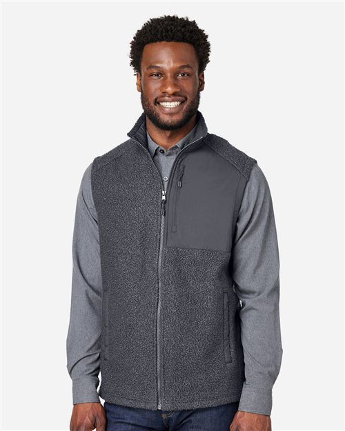 North End-NE714-Men's Aura Sweater Fleece Vest - Image 9