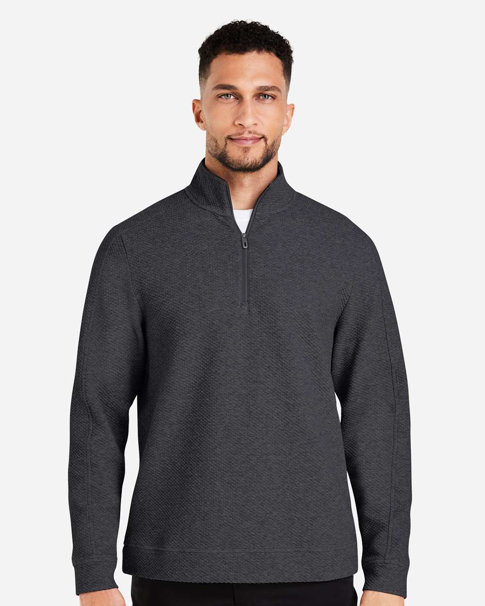 North End-NE725-Men's Spirit Textured Quarter-Zip Pullover - Image 5