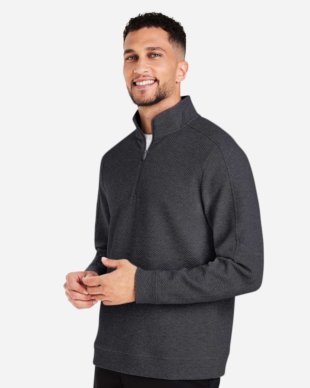 North End-NE725-Men's Spirit Textured Quarter-Zip Pullover - Image 6
