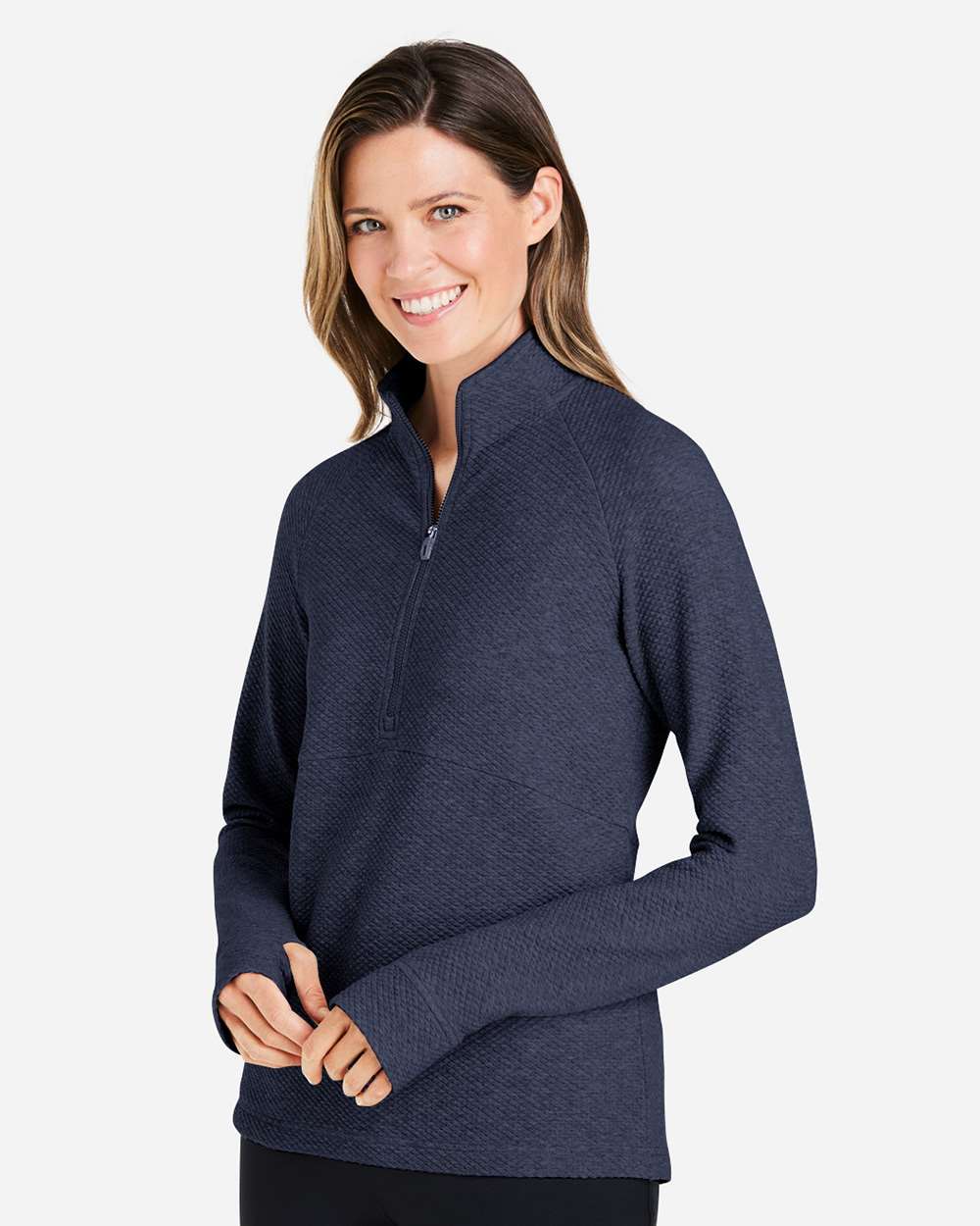 North End-NE725W-Women's Spirit Textured Quarter-Zip Pullover - Image 12