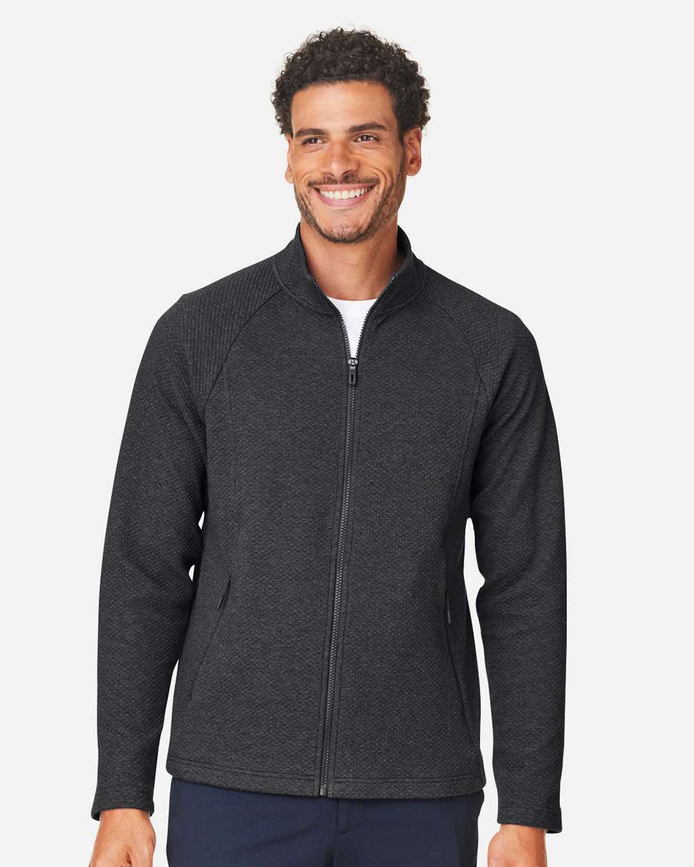 North End-NE727-Men's Spirit Textured Full-Zip - Image 5