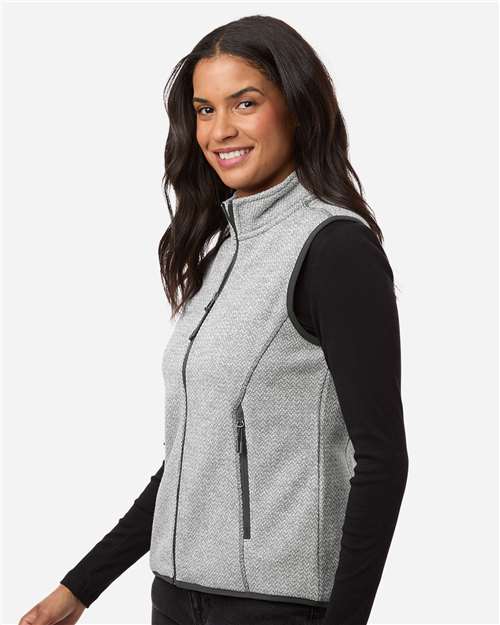 North End-NE731W-Women's Jasper Jacquard Fleece Vest - Image 12