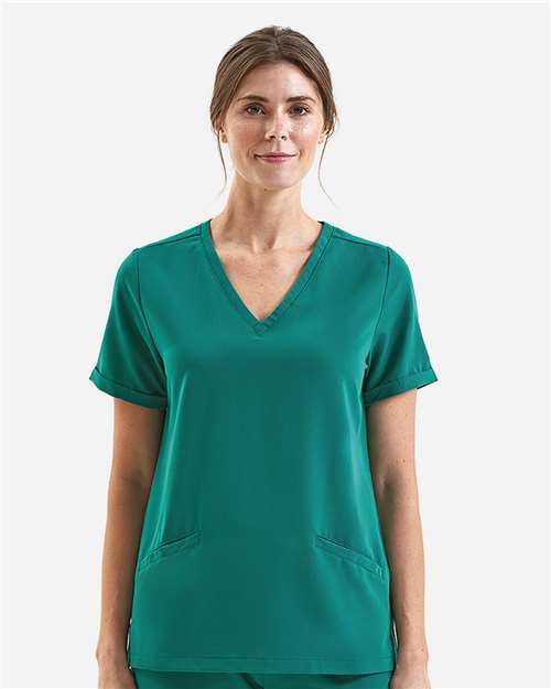 Onna-NN310-Women's Invincible V-Neck Stretch Scrub Top - Image 17