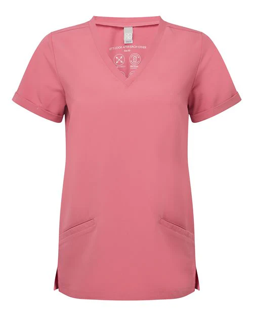 Onna-NN310-Women's Invincible V-Neck Stretch Scrub Top - Image 3