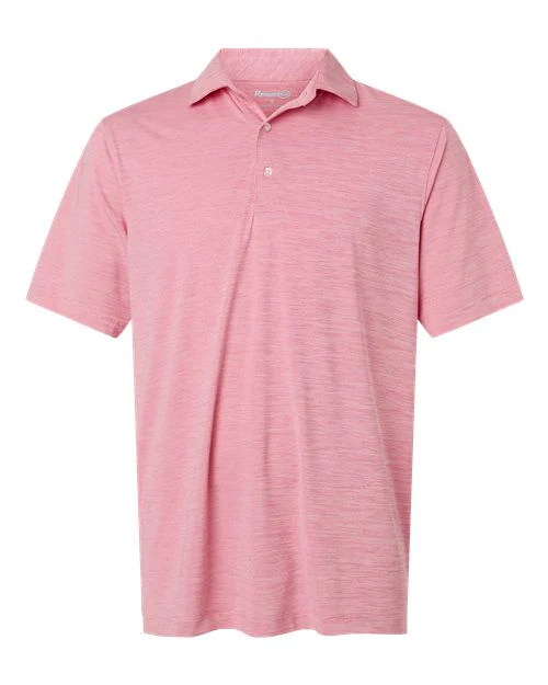 Paragon-162-Men's Bohemian Striped Heather Performance Polo - Image 5