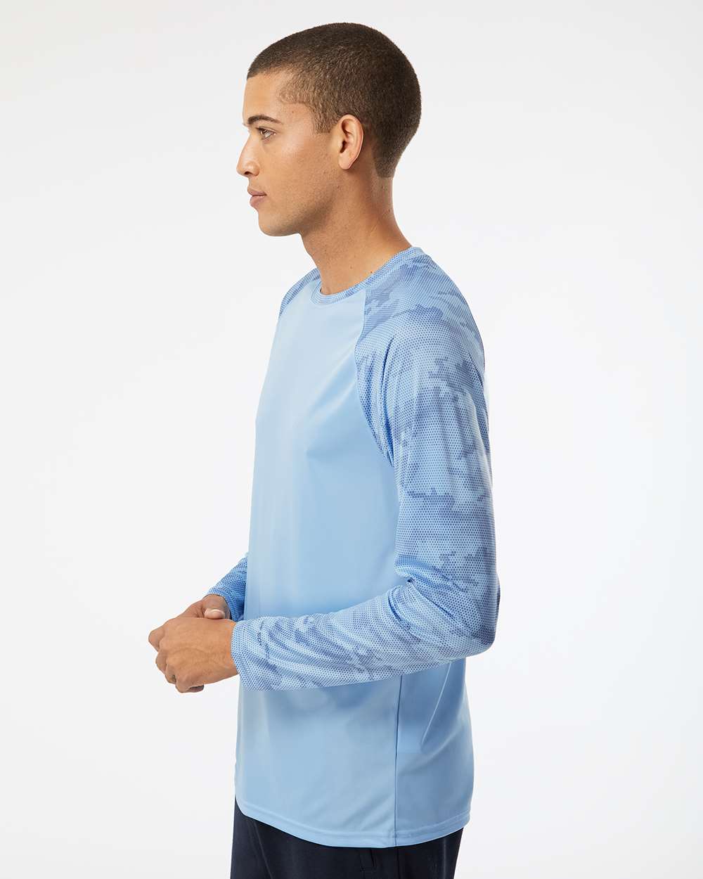 Paragon-216-Cayman Performance Camo Colorblocked Long Sleeve T-Shirt - Image 18